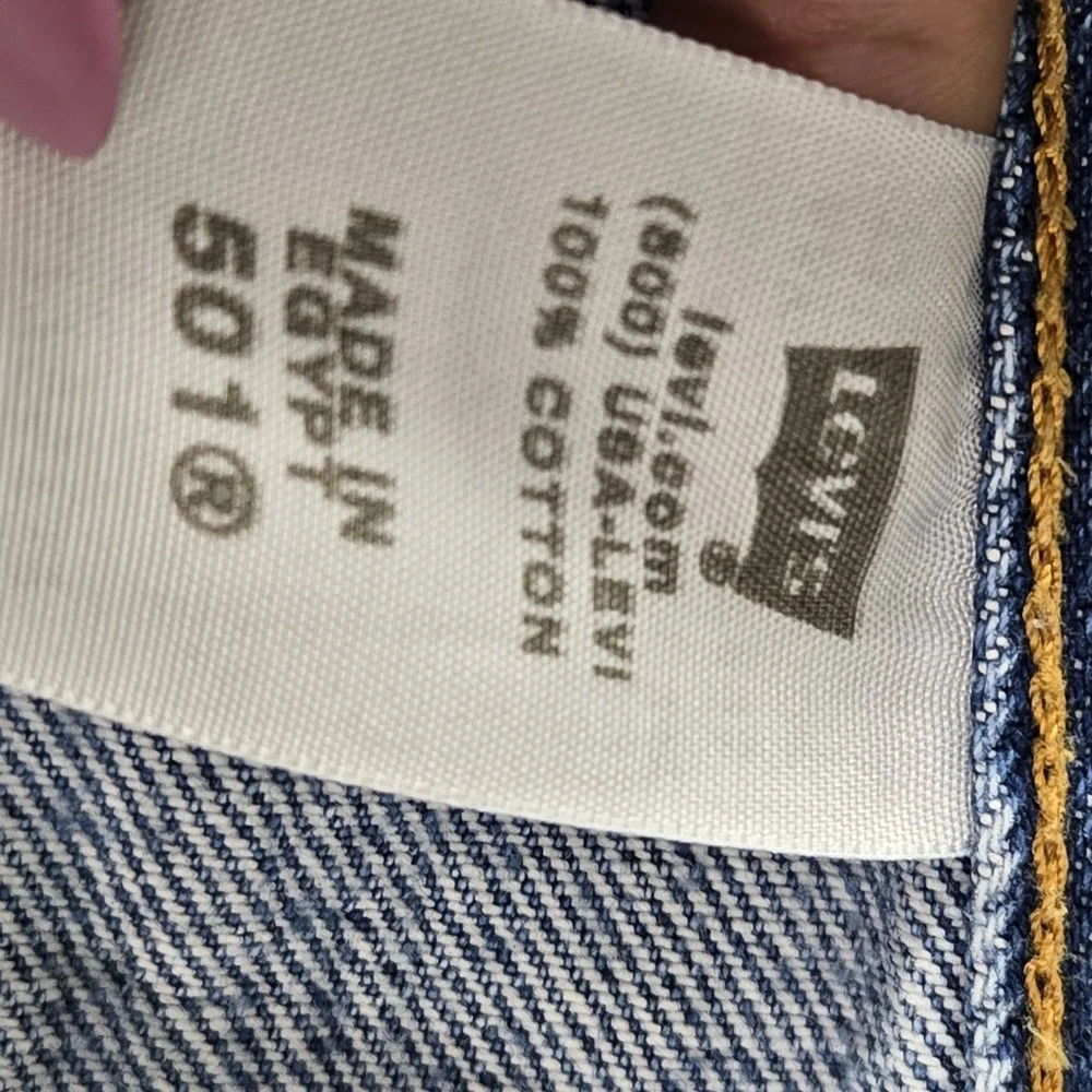 VINTAGE Levi's 501 Men Jeans 34X36 Blue Denim Y2K Original Fit Straight READ